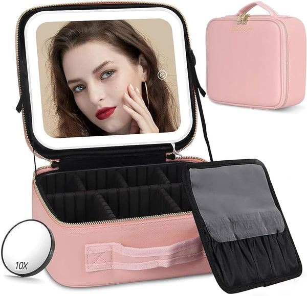 Makeup Case with Mirror and Lights